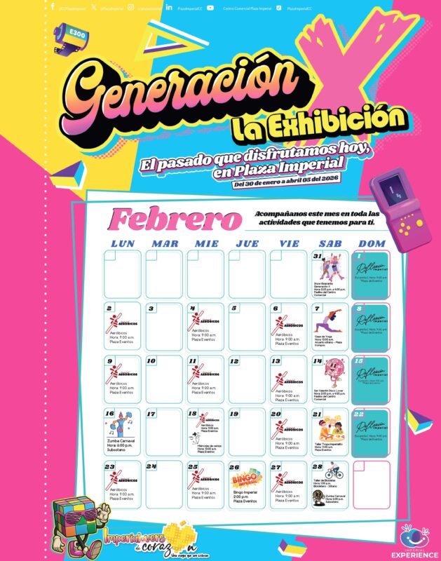 Figuras de clásicos del cine exhibidas en la exposición Generación X en Plaza Imperial Bogotá.